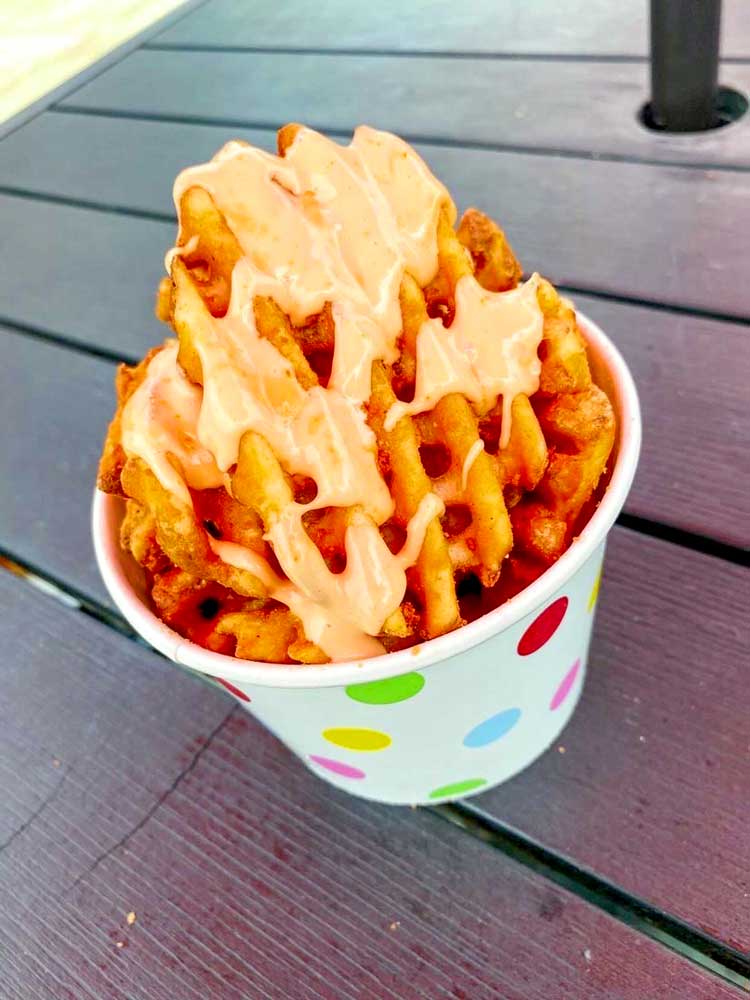Waffle Fries from Fanci Freeze in Meridian and Boise Idaho