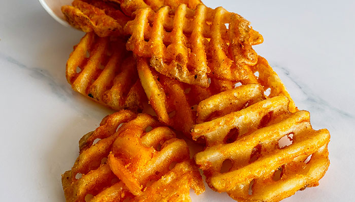 Waffle Fries available at Fanci Freeze in Boise and Meridian Idaho.