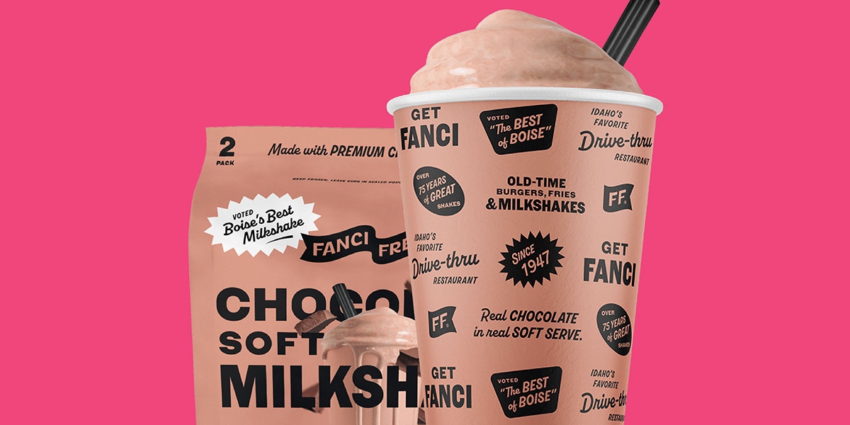 Soft discount serve milkshake