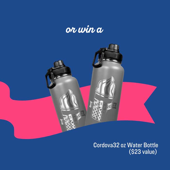 Get a chance to win a Cordova Water Bottle.