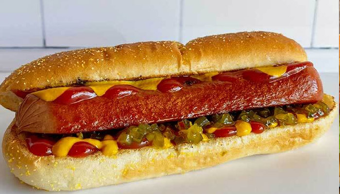 A classic hotdog from Fanci Freeze a great lunch or dinner in Boise or Meridian Idaho.