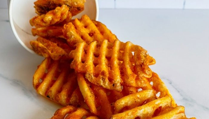 Seasoned waffle fries make a great side to you next meal from Fanci Freeze in Boise and Meridian Idaho.