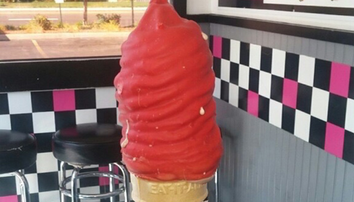 Soft serve ice cream dipped in flavor from Fanci Freez in Boise and Meridian Idaho.