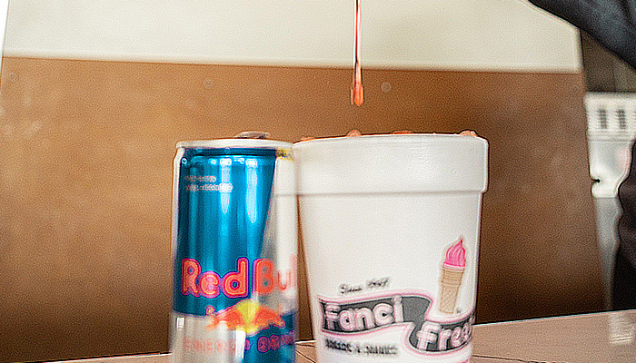 Fanci Freeze is serving energy drinks